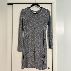 Gray long sleeve dress